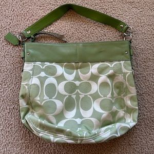 pale green coach bag